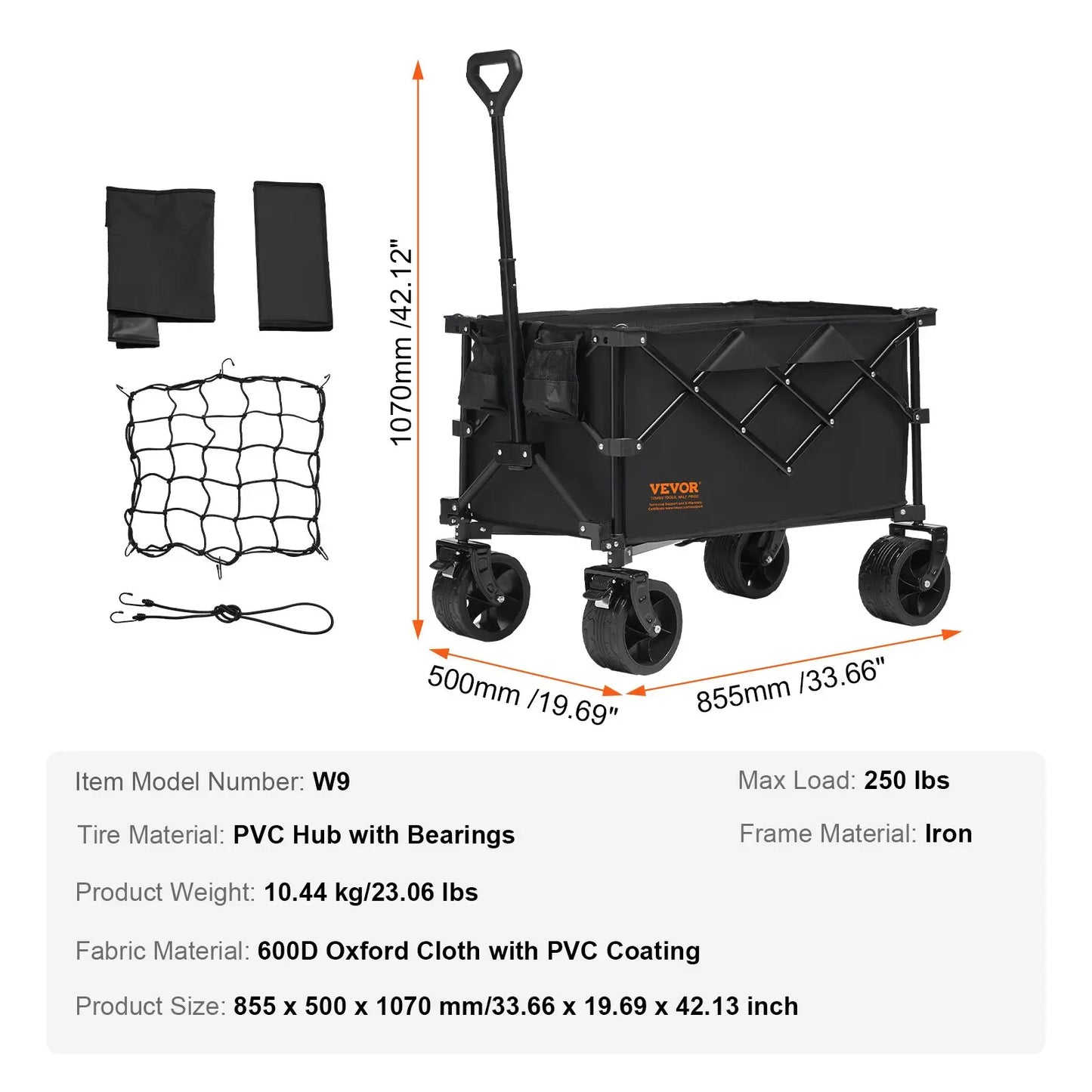 VEVOR Foldable Double Decker Wagon, Summervibes
