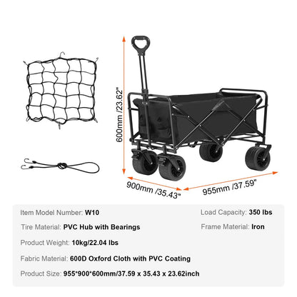 VEVOR Foldable Double Decker Wagon, Summervibes