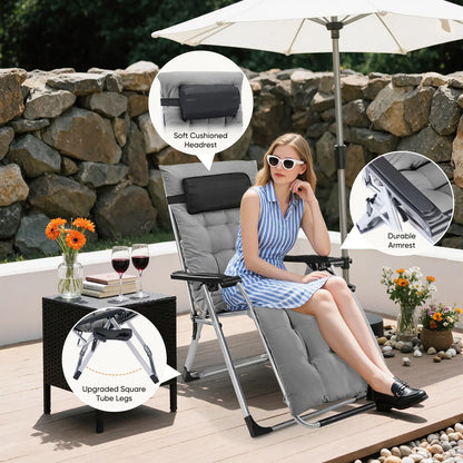 Zero Gravity Chair, Reclining Camping Lounge Chair