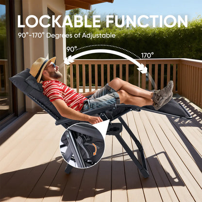 Zero Gravity Chair, Reclining Camping Lounge Chair