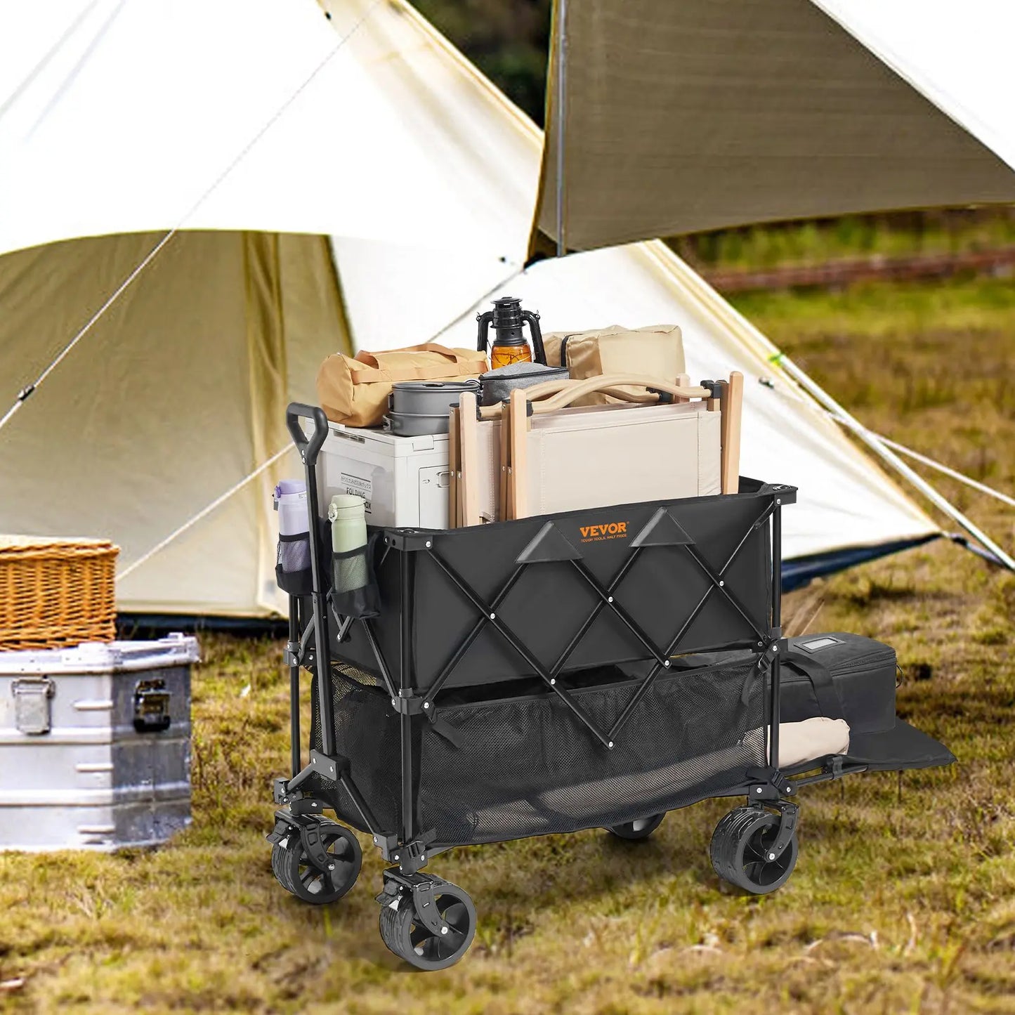 VEVOR Foldable Double Decker Wagon, Summervibes